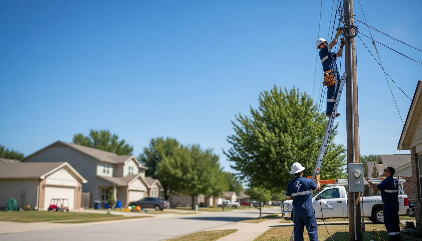 Residential electrician providing installation services in Coon Rapids, MN